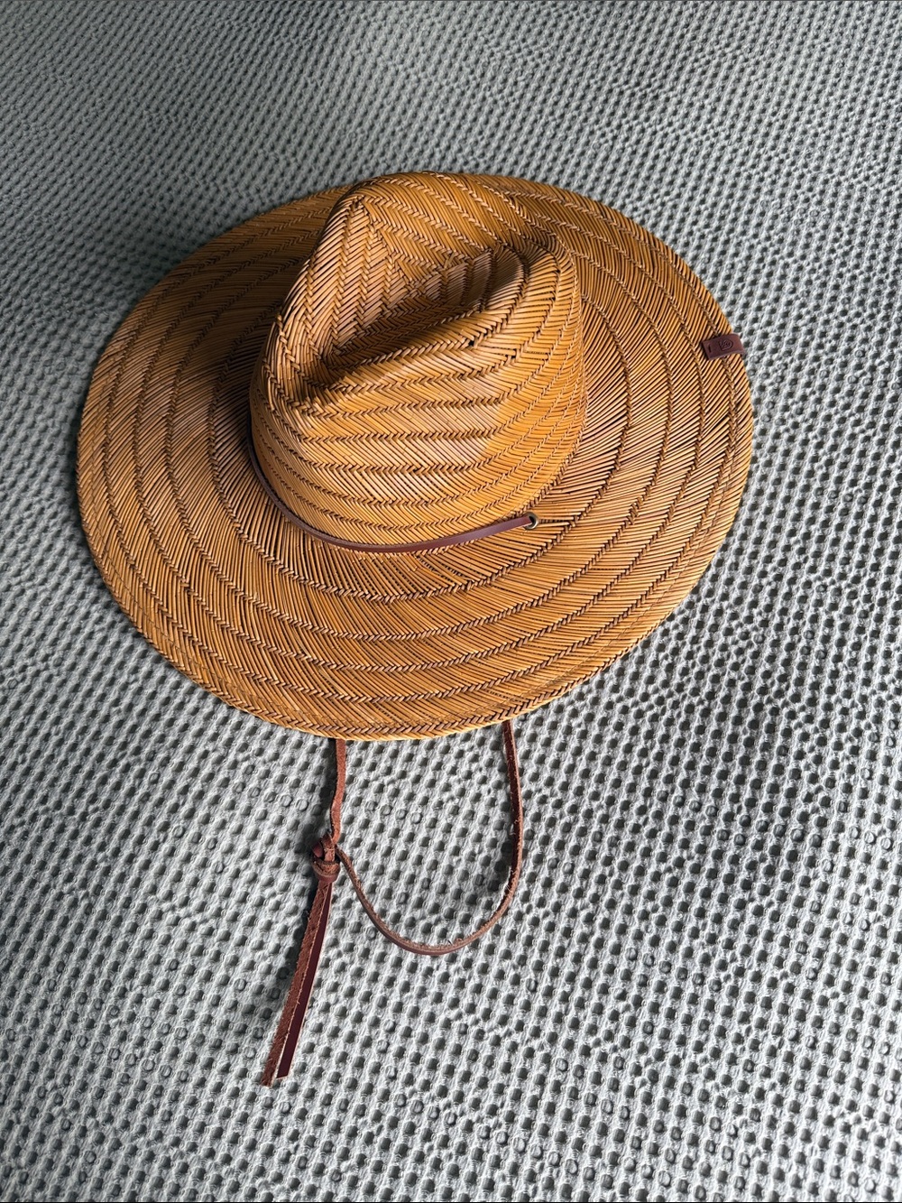 Brixton Unisex Tan Straw Sun Hat